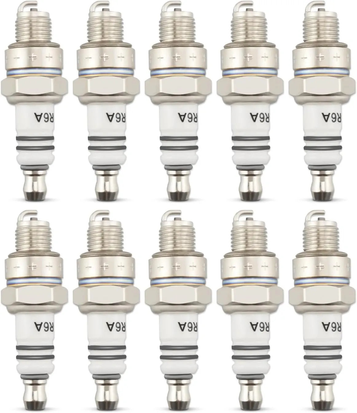 10 Pcs CMR7H 3066 Spark Plugs, Fit for Husqvarna Ryobi Stihl Efco Komatsu Zenoah Oleo Mac Redmax McCulloch Poulan Lawn Mower Trimmer Blower Chain Saw Brushcutters Etc