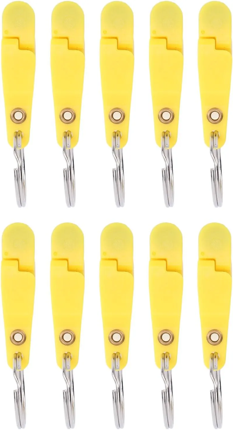 10PCS Heavy Tension Snap Release Clips Padded Release Clips Trolling Clips with Key Ring for Weight Planer Board Kites Downrigger Trolling Fishing