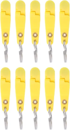 10PCS Heavy Tension Snap Release Clips Padded Release Clips Trolling Clips with Key Ring for Weight Planer Board Kites Downrigger Trolling Fishing