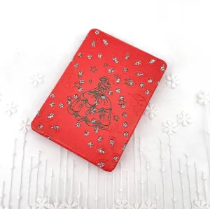12 Pcs Sweet 15 Quinceanera Bling Compact Mirror Square Pu Leather Makeup Mirror Recuerdos De Bautizo First Communion Mis Años for Party Favors (Red)