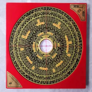 13cm Magnetic Compass in RED Plastic Case New Metal Handicraft Compass