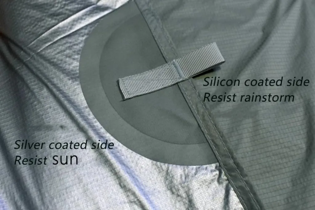 15D Silicon-Coated Nylon Canopy Tent Sun Shelter Tarp Tent 10x13ft 10x10ft (10 x 13ft)