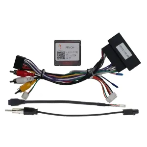 16pin Car Stereo Radio Power Retrofit Wiring Harness Cable Adapter XP CANBUS Decoder fits for Jeep Grand Cherokee Compass Renegade Wrangler Rubicon Challenger RAM 1500 2500 3500 Dodge Durango
