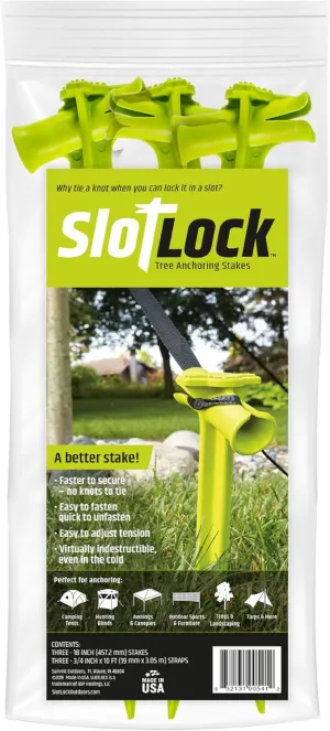 18 Inch Multi-Purpose Anchoring Stake Kit, for Use with Landscaping, Tents, Inflatables, and More, 3-Pack