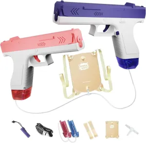 2 Pack Backpack Water Guns with Two Water Tanks, 27 FT Shooting Water Guns, Outdoor Toys Suitable for Children in Summer Beach Swimming Pools Grassland