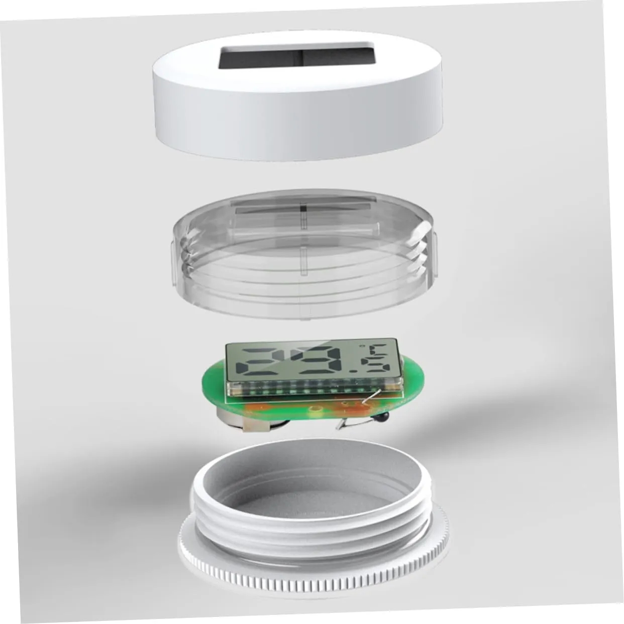 2 Pcs Aquarium Fish Tank Digital Submersible with Large Display and Suction Cup for Freshwater Saltwater Tanks