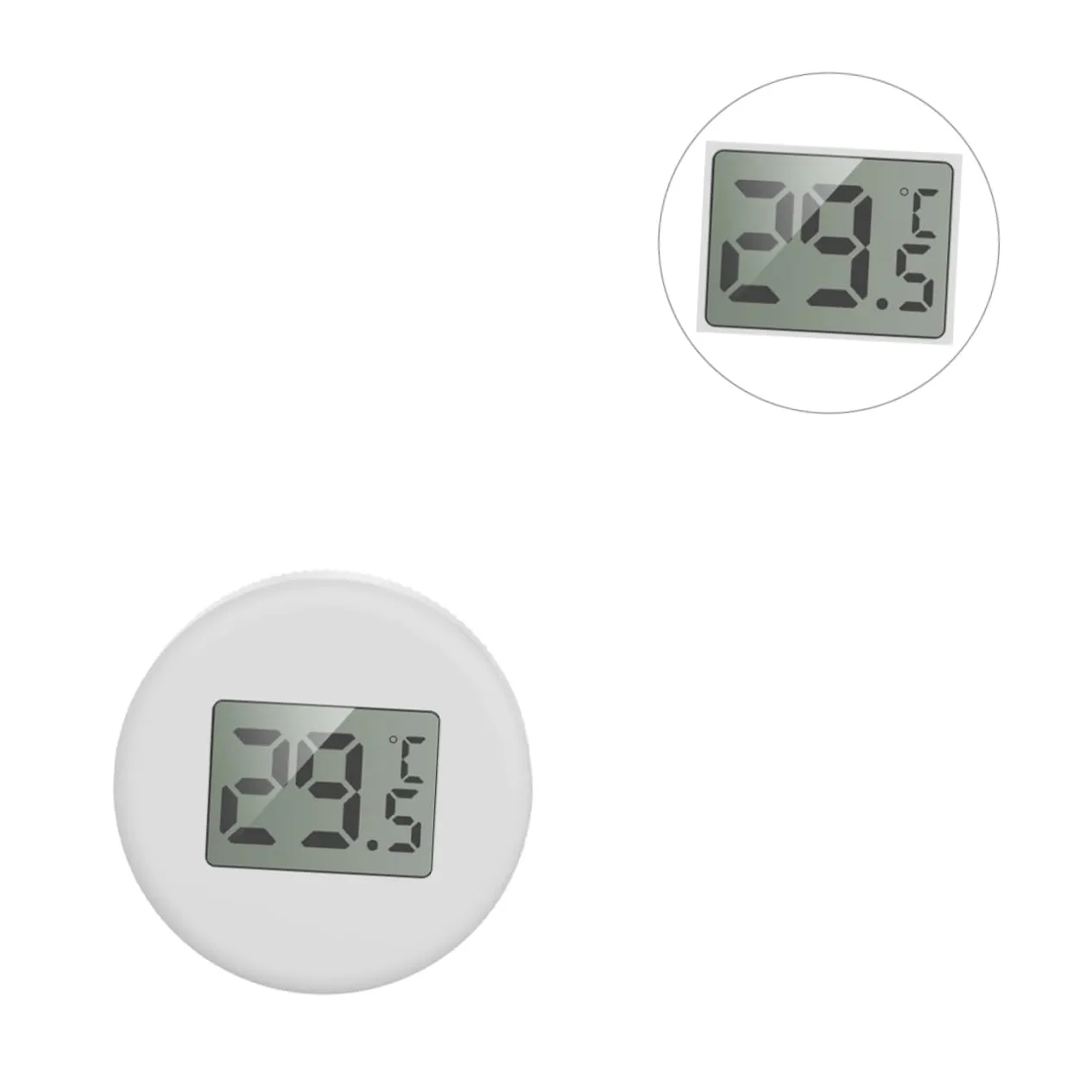 2 Pcs Aquarium Fish Tank Digital Submersible with Large Display and Suction Cup for Freshwater Saltwater Tanks