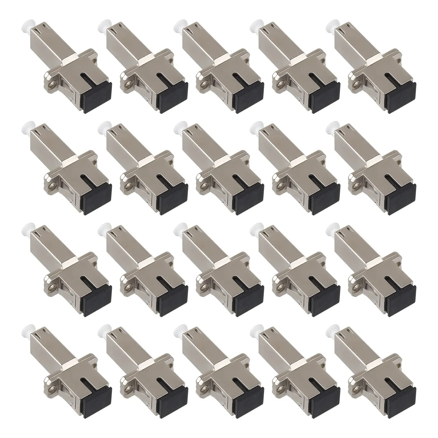 20 Pcs LC to SC Adapter (Female to Female) Fiber Optic Connector Single Mode UPC Simplex Fiber Optic Extender 1PC Fiber Couplers/Flange