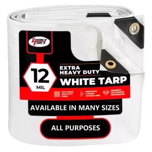 20 x 20 Heavy Duty Canopy Tarp - White