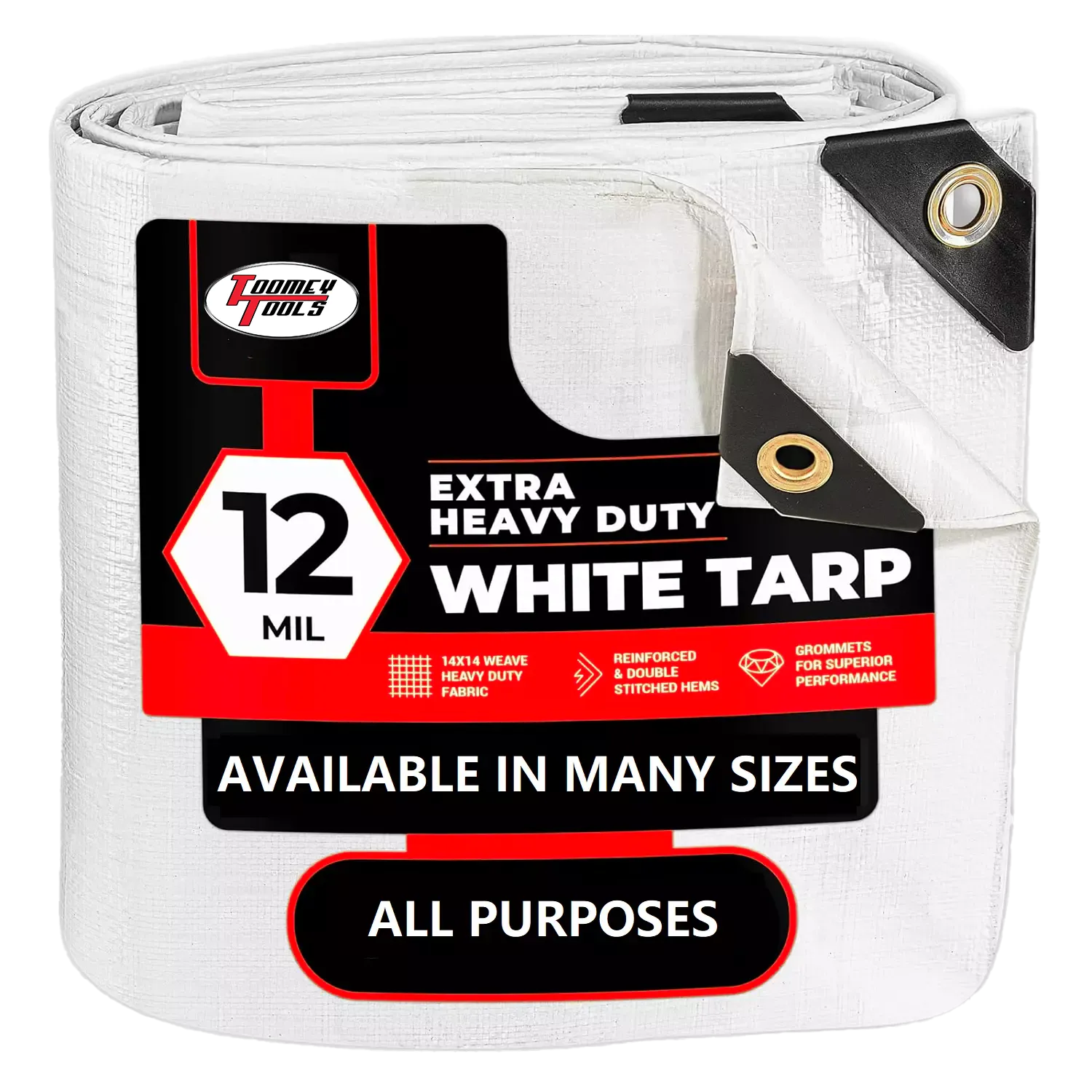 20 x 20 Heavy Duty Canopy Tarp - White