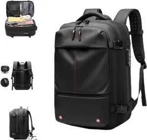 2025 New Upgrade Vacuum Backpack Travel, 60L Expandable Backpack with Vacuum Compression, Anti Theft Travel Vacuum Backpack
