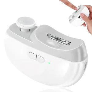 2025 Upgraded Electric Nail Clipper, Electric Nail File, 2 Speeds Automatic Nail Trimmer with LED Light & Clip Storage - USB Rechargeable for Baby, Kids, Adults, Seniors