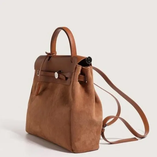 #209 High Capacity Leather Splitting Backpack