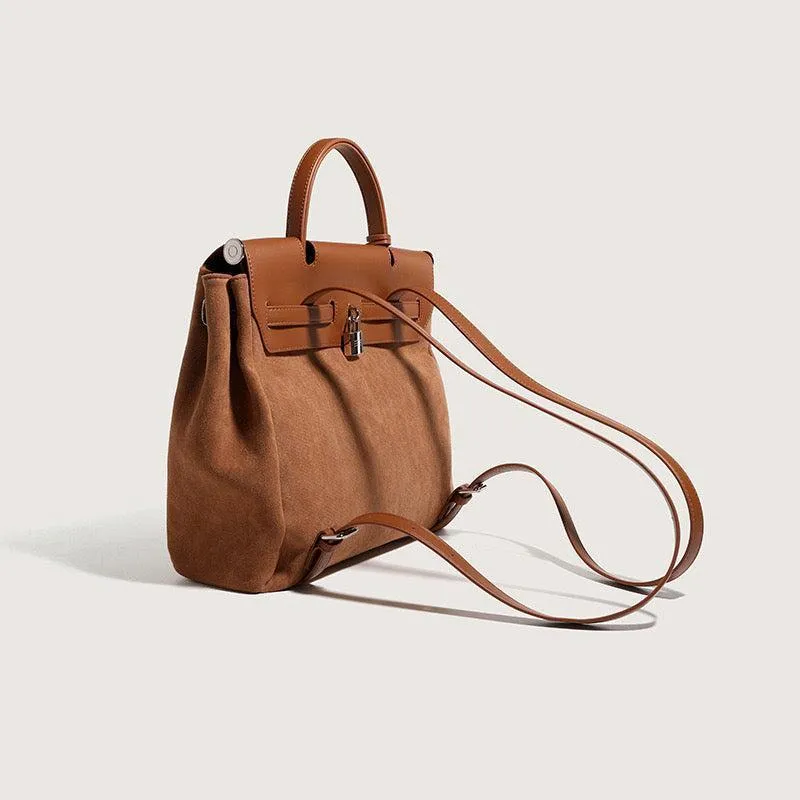 #209 High Capacity Leather Splitting Backpack