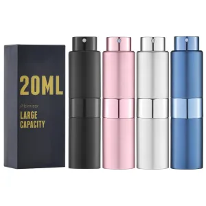 20ML Perfume Atomizer, 4PCS Travel Cologne Spray Bottle, Mini Empty Sprayer Dispenser