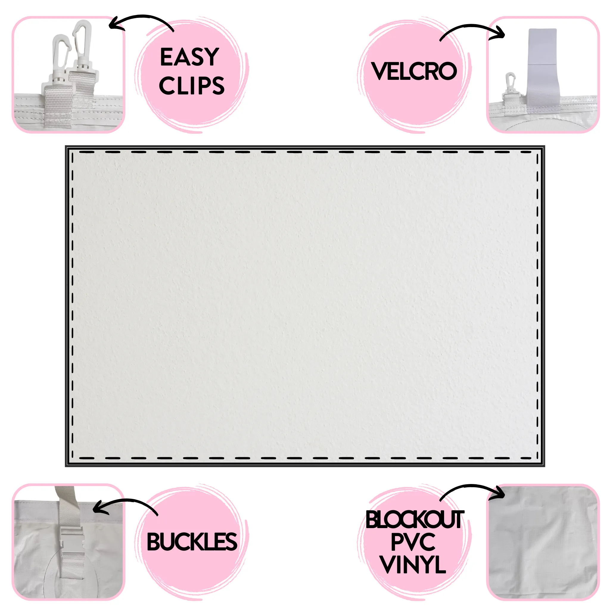 20x30 Universal Blockout Sidewall Kit (8')