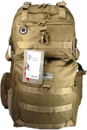 21" 2000 cu. in. Great Hunting Camping Hiking Backpack DP321 TAN