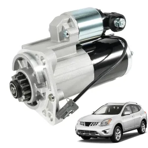 23300-ET80A New Starter Motor Fit for Nissan Rogue 2008-2013 Rogue Select 2014-2015 Sentra (SE-R) 2007-2012 L4 2.5L, 12V 1.7KW 13 Teeth Clockwise, Replace 23300-ET80B 19061N 16085 M0TA0271
