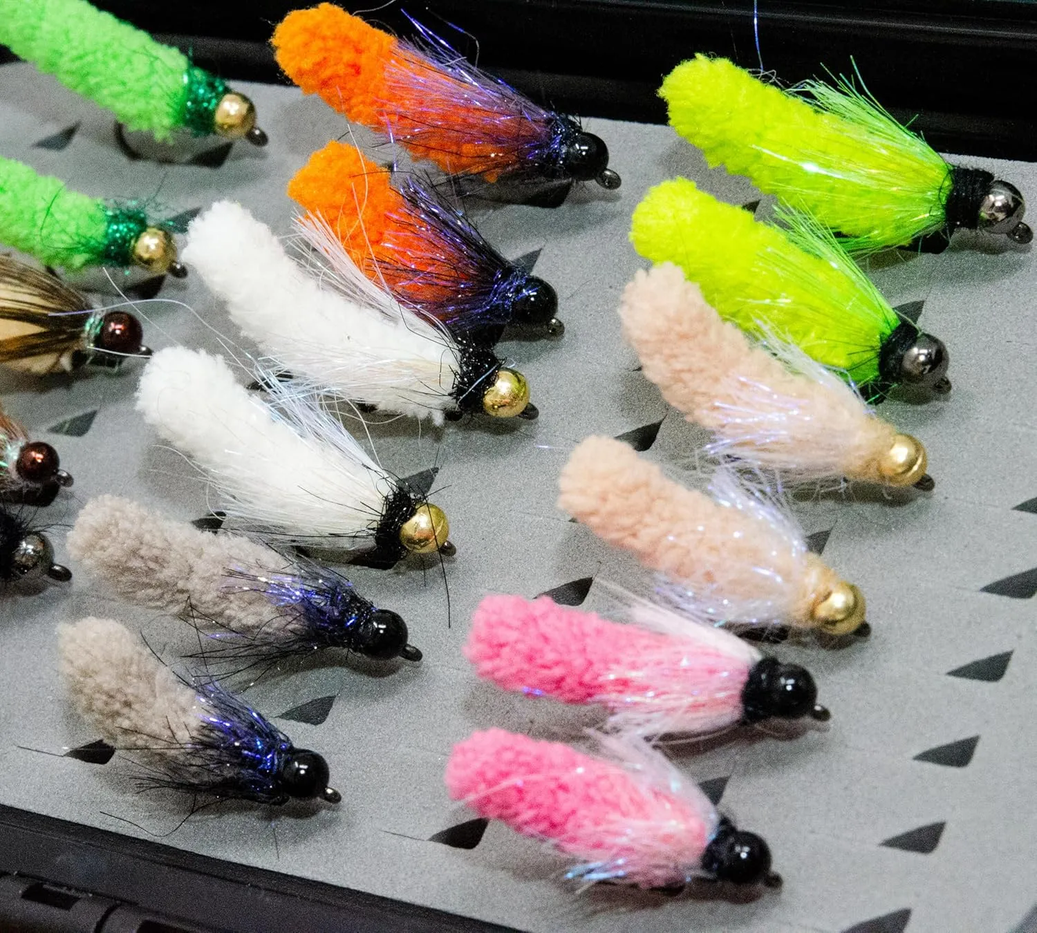 24/36/50/66 Premium Hand Tied Fly Fishing Flies Assortment | Waterproof Fly Boxes | Dry, Wet, Nymphs, Streamers, Wooly Buggers, Terrestrials | Trout, Bass Lure Set, Kit, Gift