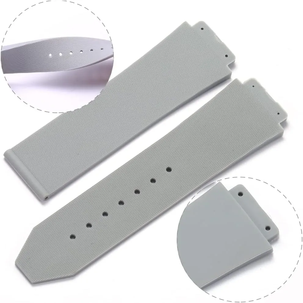 25mm Big Bang Replacement Band Compatible with Hublot Big Bang Watch Strap Sports Waterproof Rubber Watch Accessories