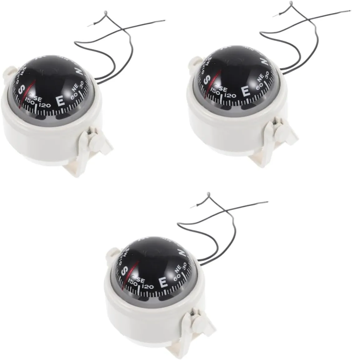 2pcs Compass Car Boat Ball Compass Small Boat Compass Vehicle Navigation Car Dash Compass Car Compass