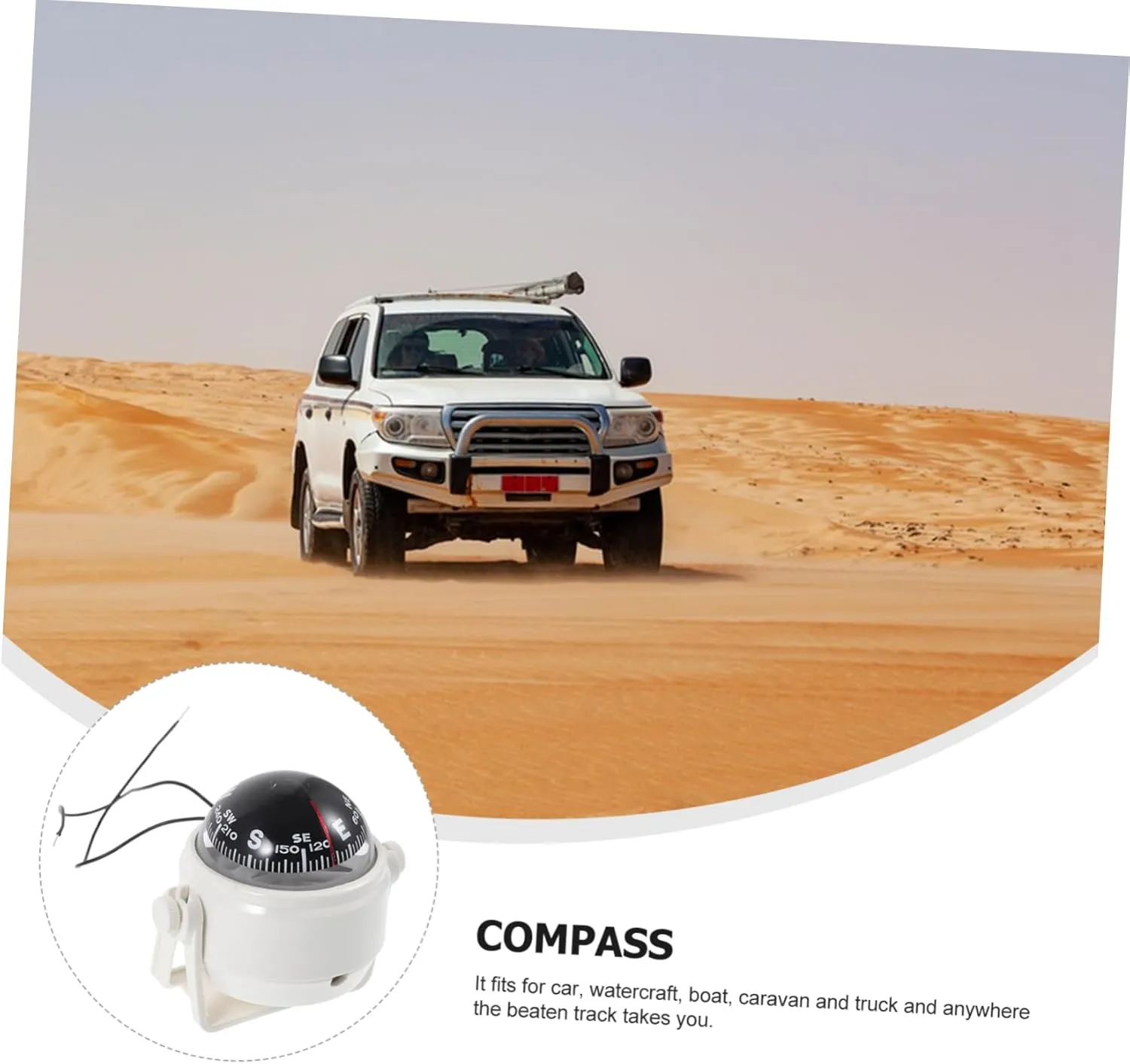 2pcs Compass Car Boat Ball Compass Small Boat Compass Vehicle Navigation Car Dash Compass Car Compass