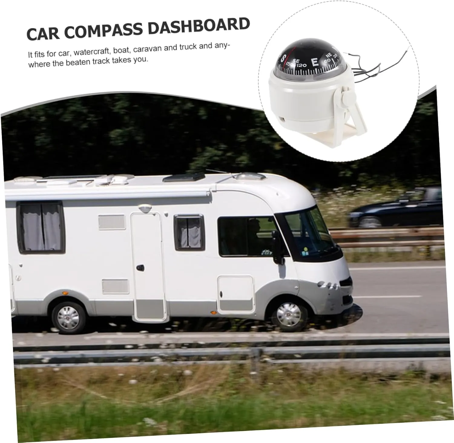 2pcs Compass Car Boat Ball Compass Small Boat Compass Vehicle Navigation Car Dash Compass Car Compass