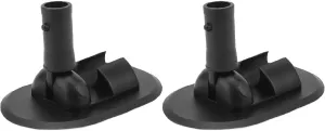 2Pcs Inflatable Boat Tent Base 180 Degree Rotation Kayak Canopy Mount Base for Rowing Boat Speedboat