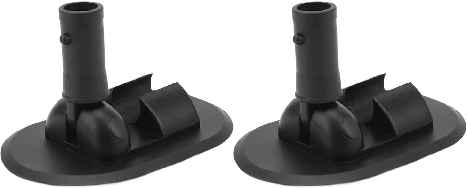 2Pcs Inflatable Boat Tent Base 180 Degree Rotation Kayak Canopy Mount Base for Rowing Boat Speedboat