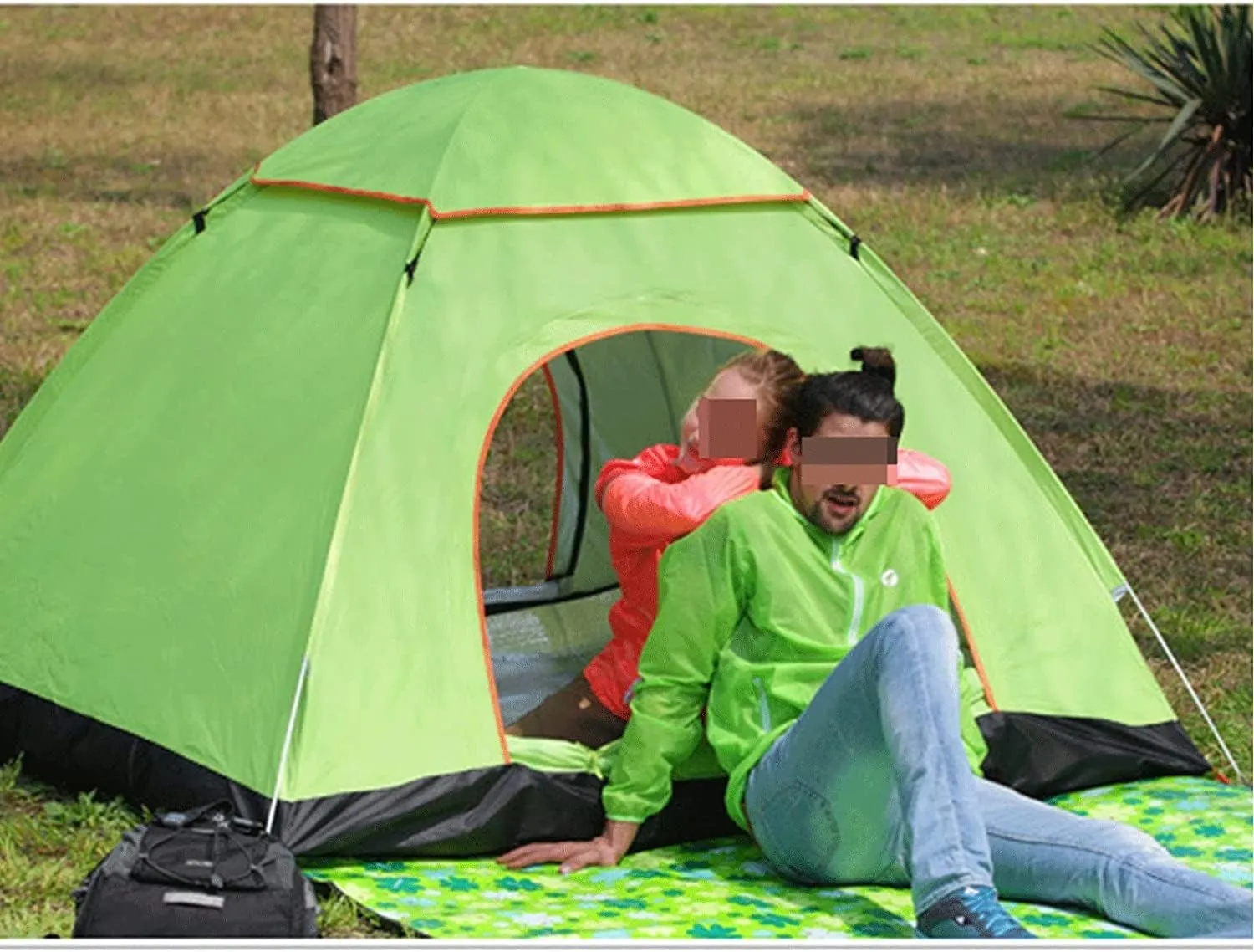 3-4 Person Automatic Family Camping Tent Camping Hiking Tipi Tent Easy to Set Up Waterproof Quick Folding for Beach Garden Camping Fishing Picnic (Color : D, Size : 34 Person)