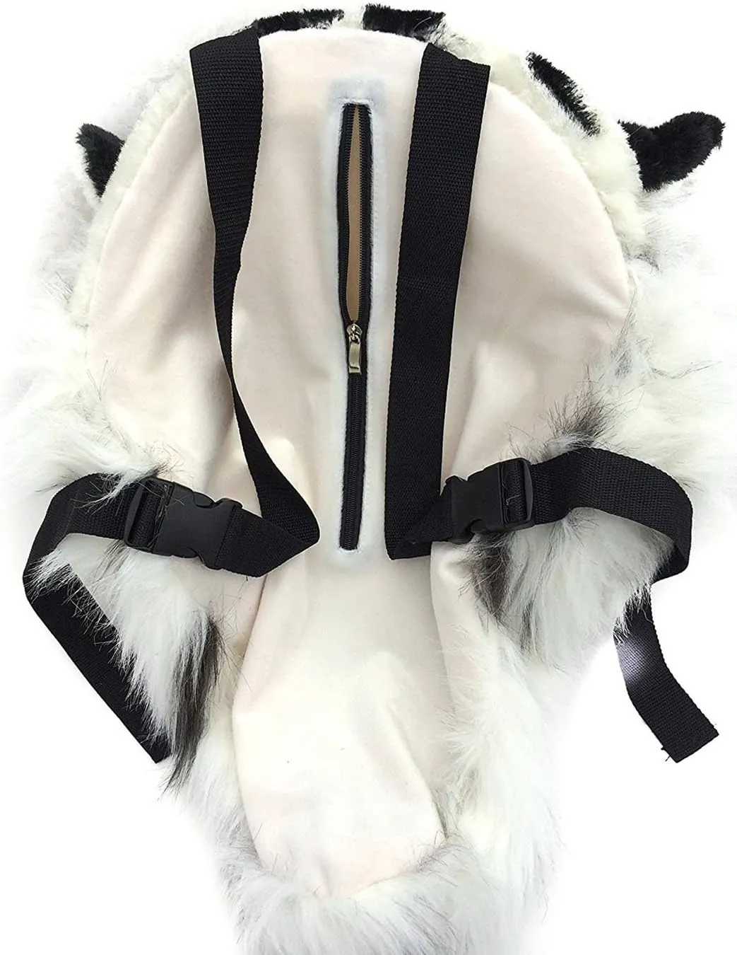 3D Animal Head Backpack Bag Backpack tiger/Lion/leopard/black bear Head Backpack Bag Knapsack and Wall Mount (tiger white)