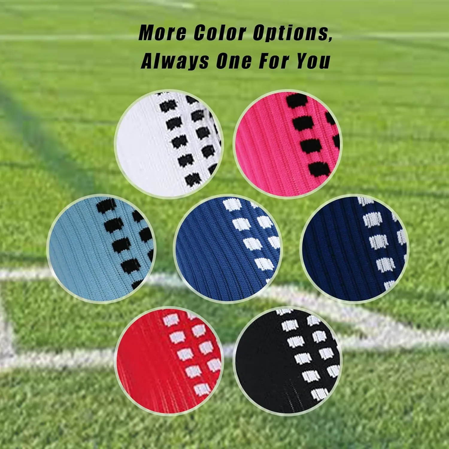 4 Pairs Men's Grip Soccer Socks Non Skid Anti Slip Socks for Football Basketball Athletic Yoga Sports