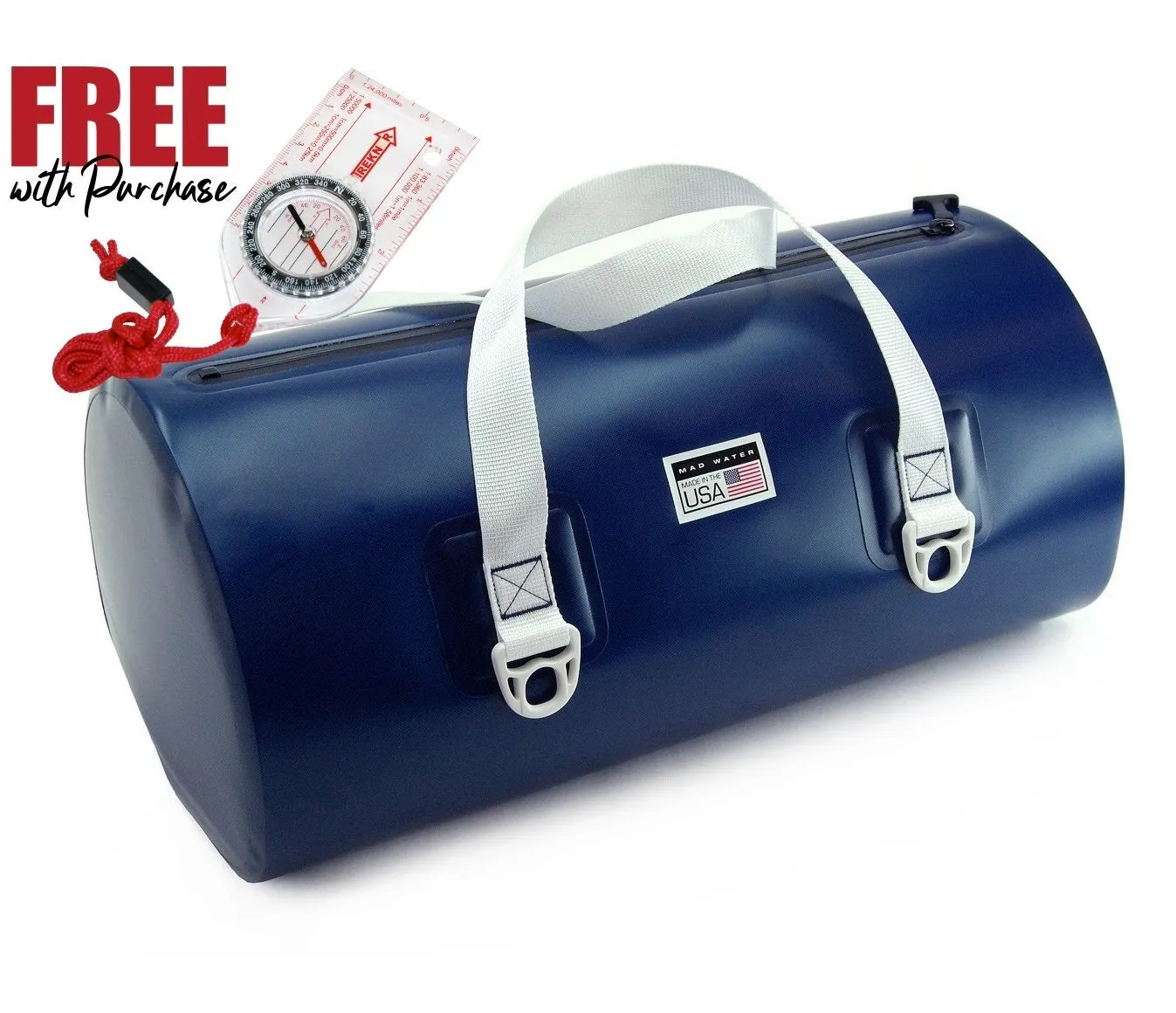 40L Allatoona Waterproof Duffel - Navy   FREE Compass