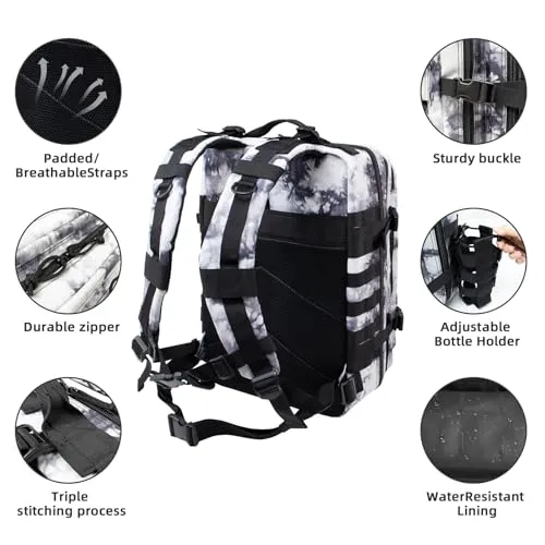 45L Large Tactical Military Backpack for Women & Men,Assault Pack Army