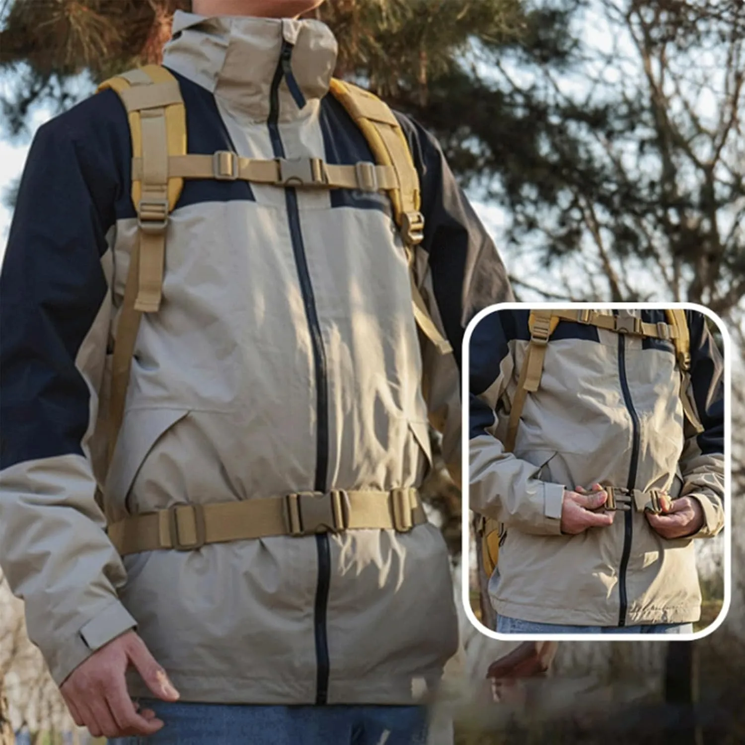 45L Military Tactical Backpack For Men Molle Army 3 Days Assault Pack Water Resistant Hiking Rucksack Bug Out Bag (F)