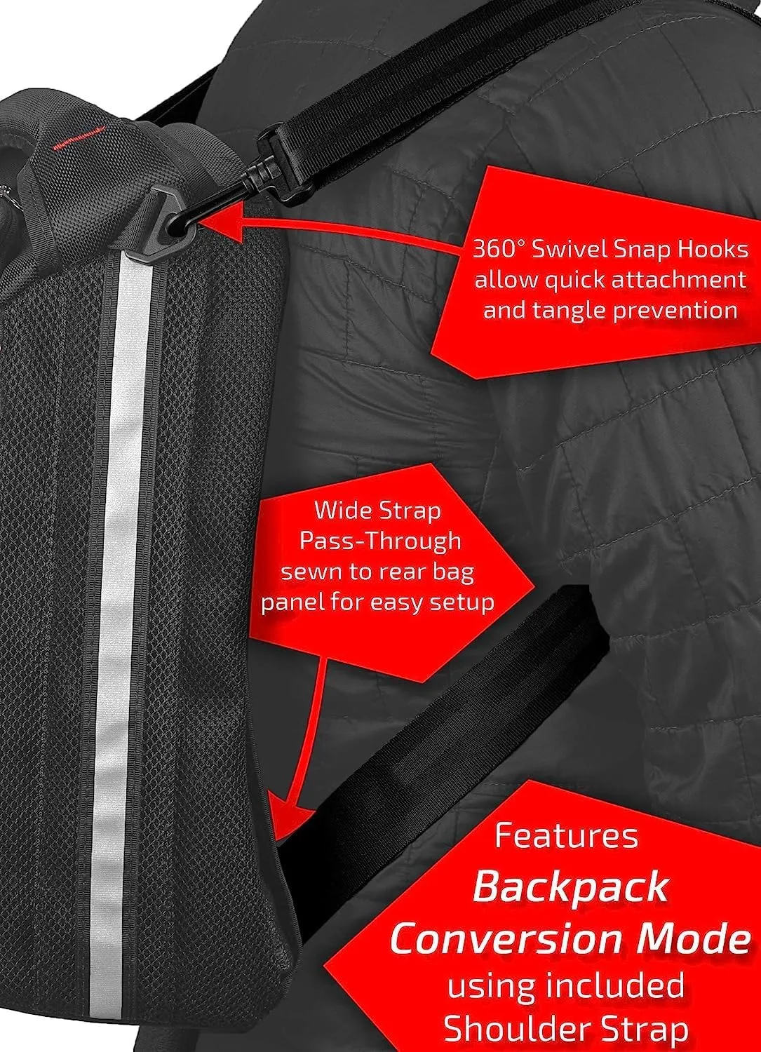 5400 CR2 Tail Trunk- Water-Resistant, Tear-Resistant, Industrial Grade Ballistic Nylon - Universal Fit Adjustable Bungee Mounting System