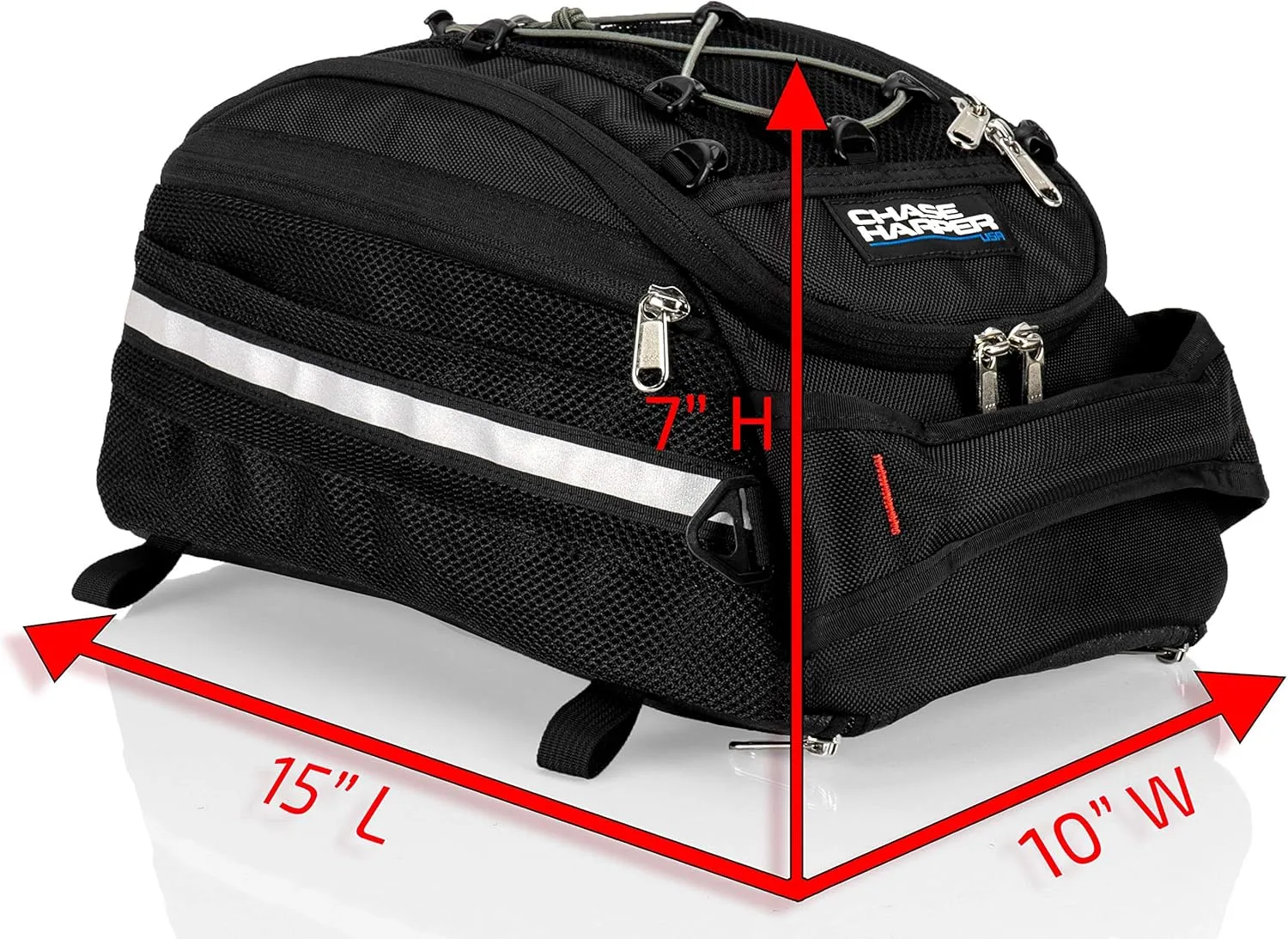 5400 CR2 Tail Trunk- Water-Resistant, Tear-Resistant, Industrial Grade Ballistic Nylon - Universal Fit Adjustable Bungee Mounting System