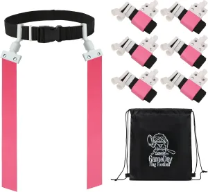 6 Player Pop Flag Football Set-Complete w/Flags, Belts and carry Backpack