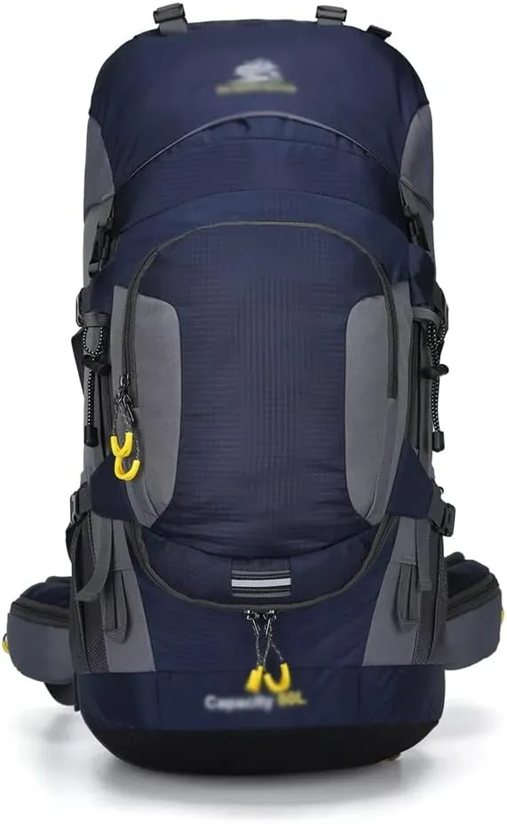 60L Outdoor Hiking Backpack Rucksack Travel Mountaineering Bag Hiking Camping Backpack(C)