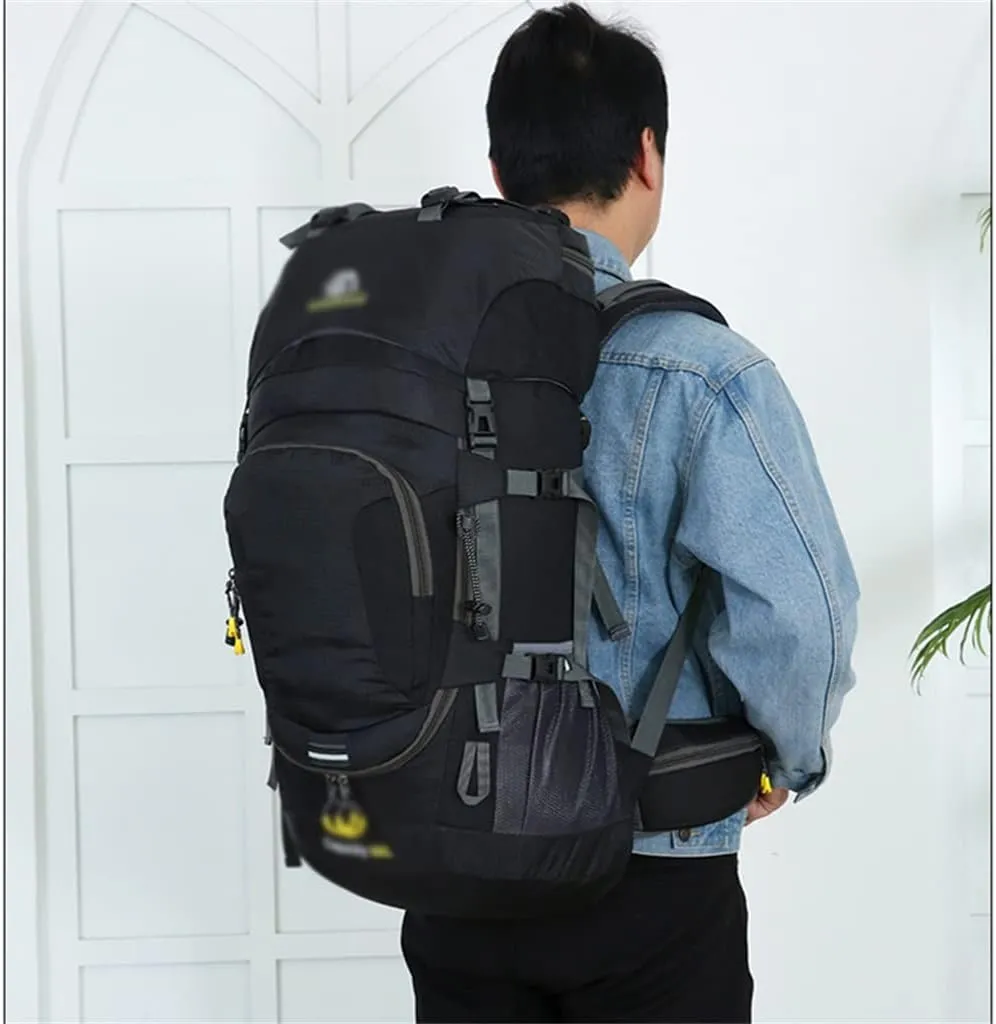 60L Outdoor Hiking Backpack Rucksack Travel Mountaineering Bag Hiking Camping Backpack(C)