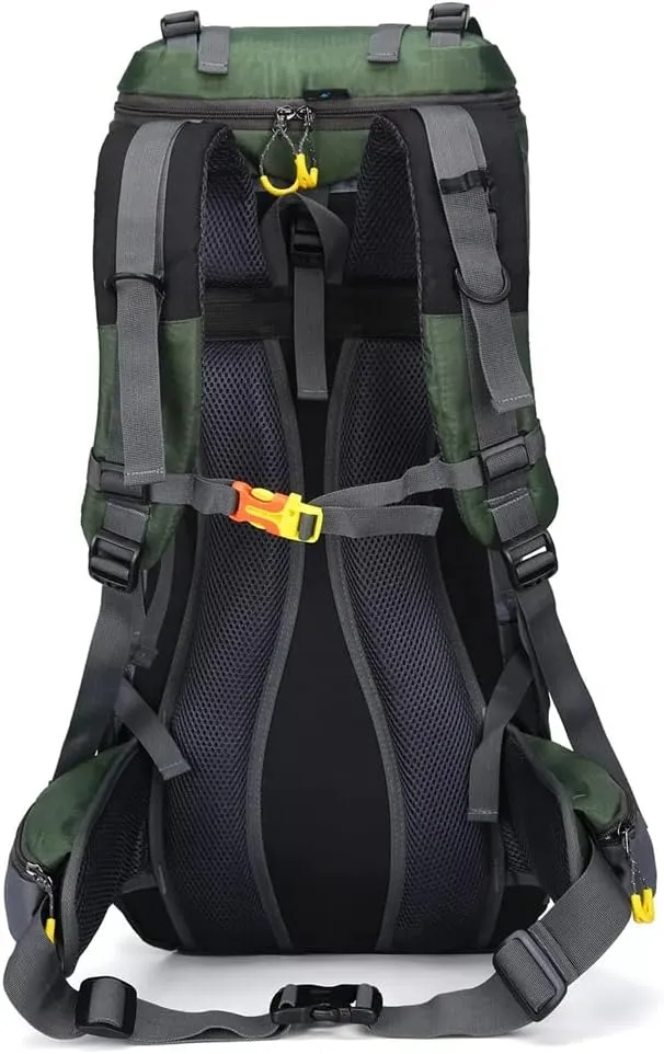 60L Outdoor Hiking Backpack Rucksack Travel Mountaineering Bag Hiking Camping Backpack(C)