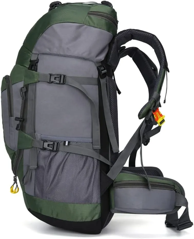 60L Outdoor Hiking Backpack Rucksack Travel Mountaineering Bag Hiking Camping Backpack(C)