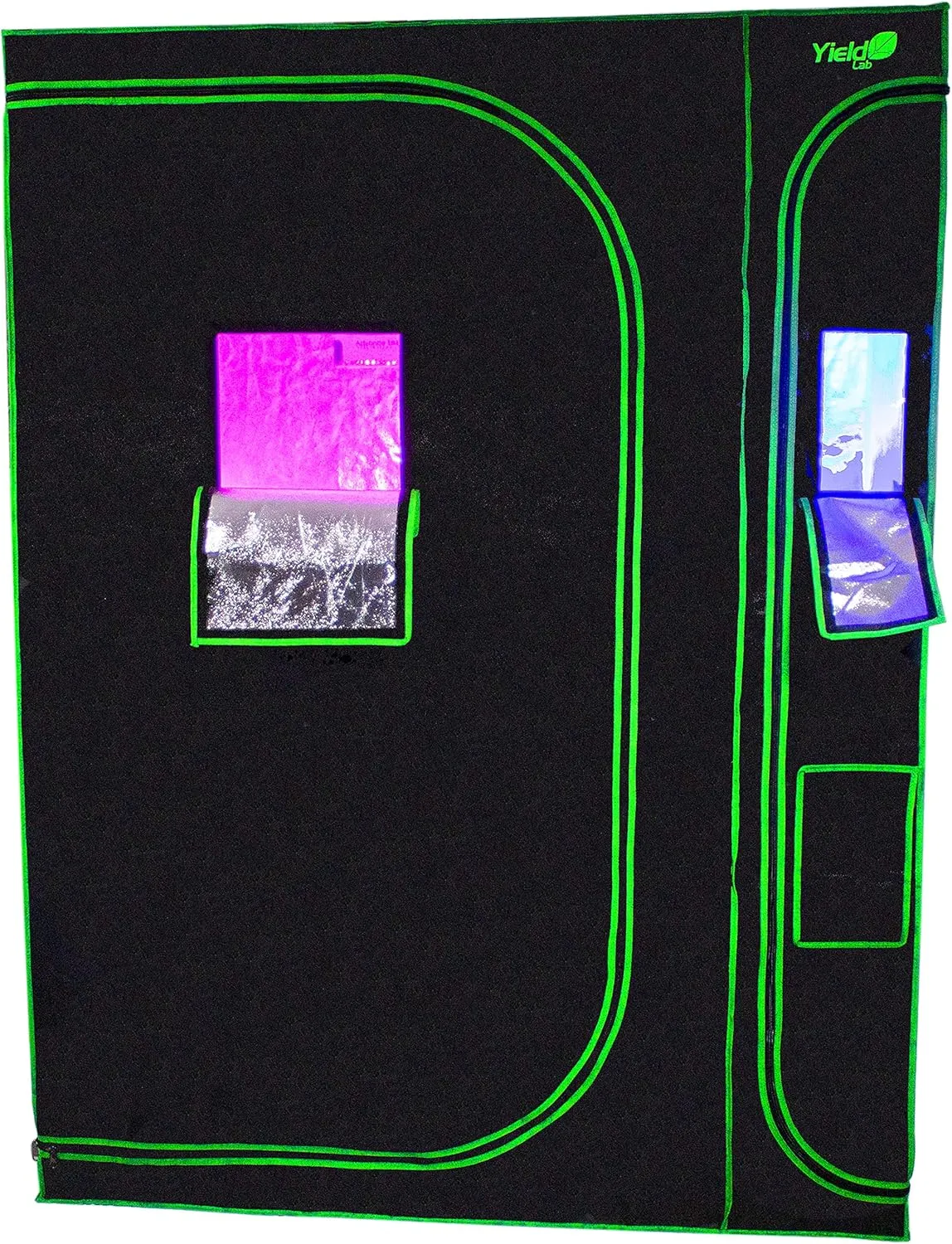 60" x 48" x 80" 2 in 1 Grow Tent Kit with Viewing Windows & Flood Trays – Dual Hydroponic Grow Tents - Smell Proof Grow Tent - for Indoor Growing