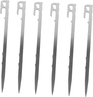 6Pcs Heavy Duty Tent Stakes Extended Durable Ground Anchors for Outdoor Camping Wear Resistant Beach Stakes for Tarp and Tent Accessories