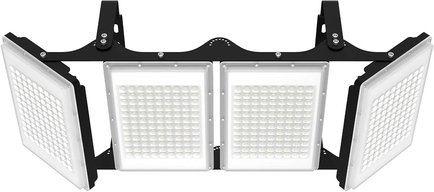 800W LED Flood Light, 80000LM Super Bright Outdoor Security Lights with Wider Lighting Angle, 6000K Daylight White, IP66 Waterproof，Suitable for All Outdoor venues