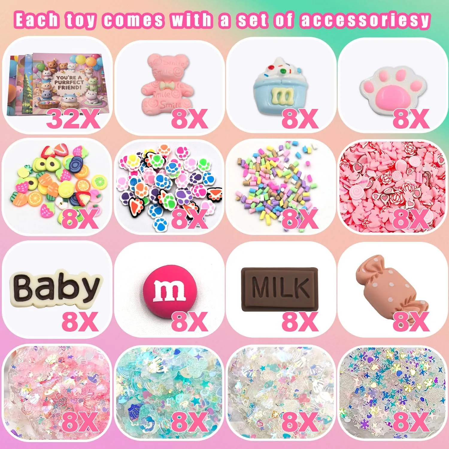 8Pcs Big Cookie Squishie, Cute Dessert Cookie Shape Kawaii Mochi Squishy Sensory Toys, Fidget Stress Relief Toys, Sticky Squishies for Kids, Fun Novelty Sensory Stress Relief Toys
