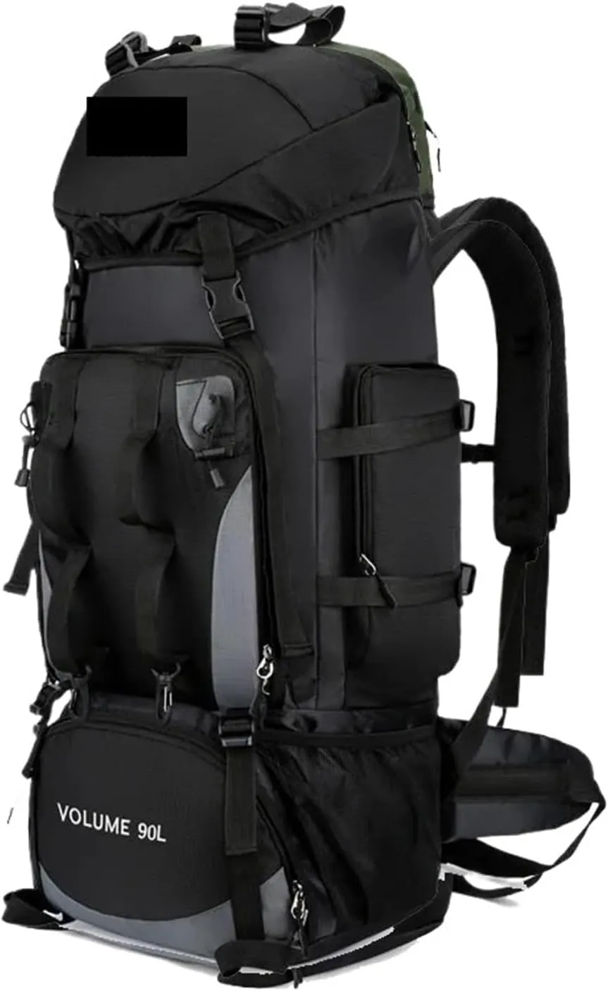 90L Hiking Camping Backpack Trekking Bag Rucksack Large Capacity Travel Outdoor Sports Bags Camping Equipment Men(1PCS)