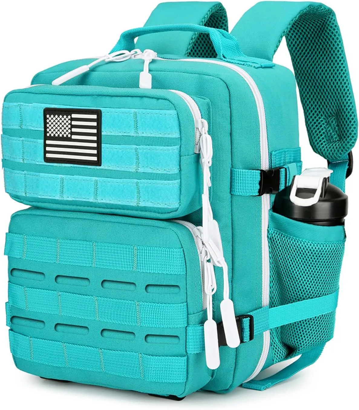 9L Mini Tactical Backpack 9L Assault Pack 9L Tactical Backpack Hiking Fitness Backpack（Lake Blue）