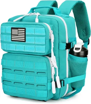 9L Mini Tactical Backpack 9L Assault Pack 9L Tactical Backpack Hiking Fitness Backpack（Lake Blue）