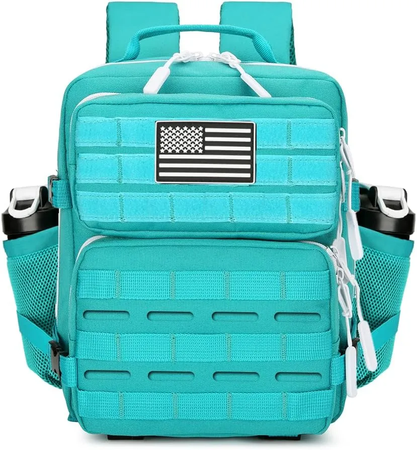 9L Mini Tactical Backpack 9L Assault Pack 9L Tactical Backpack Hiking Fitness Backpack（Lake Blue）